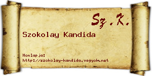 Szokolay Kandida névjegykártya
